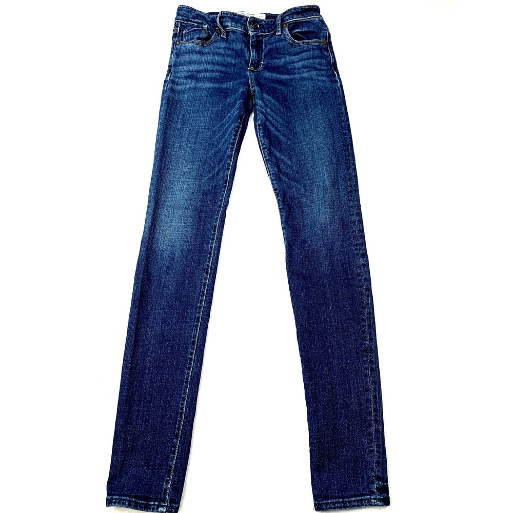 Abercrombie & Fitch Super Skinny Jeans Dark Wash Blue Denim 0R W25 L31 155002120